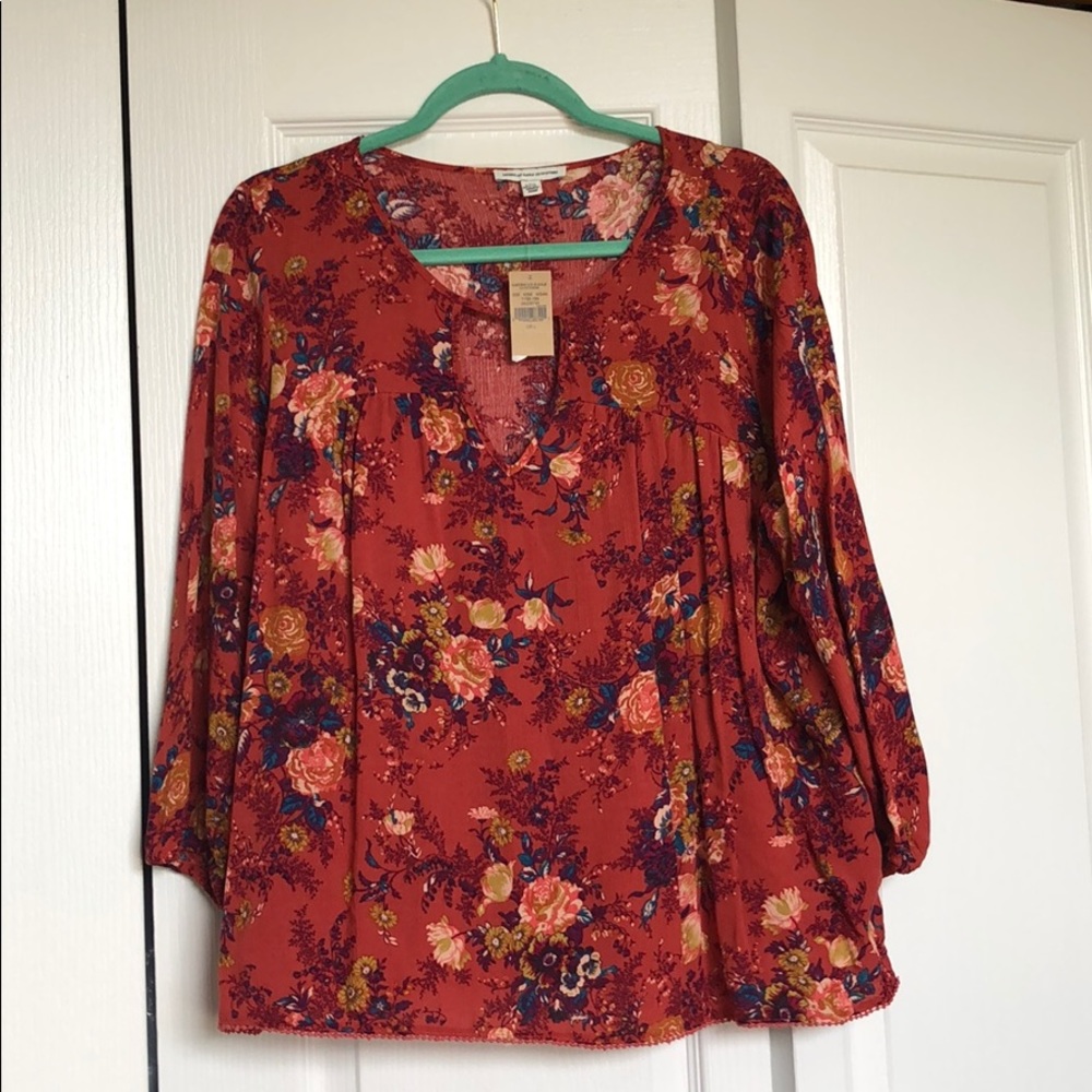 NWT!! AEO Long Sleeve Blouse